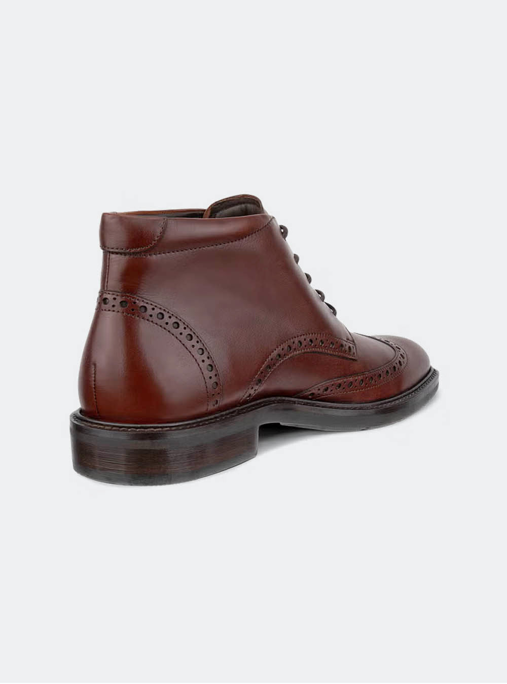 ECCO Metropole Prague Men's Leather Ankle Boot - Cognac