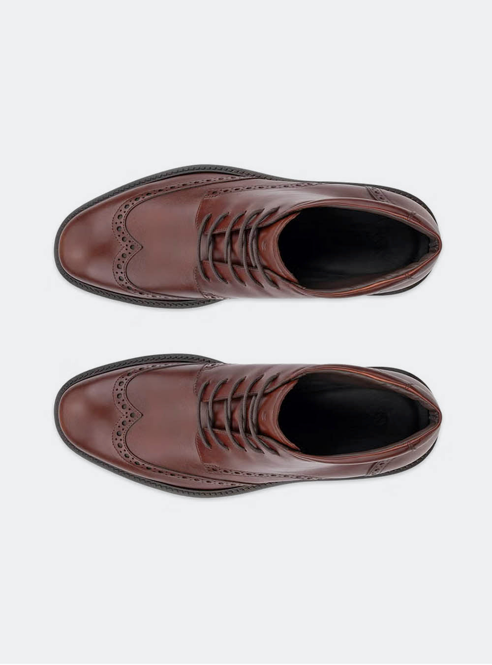ECCO Metropole Prague Men's Leather Ankle Boot - Cognac