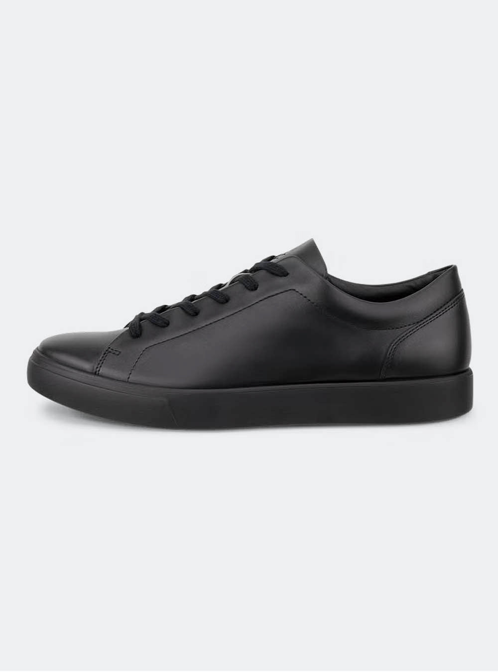 ECCO Soft 10 Men's Leather Sneaker - Black