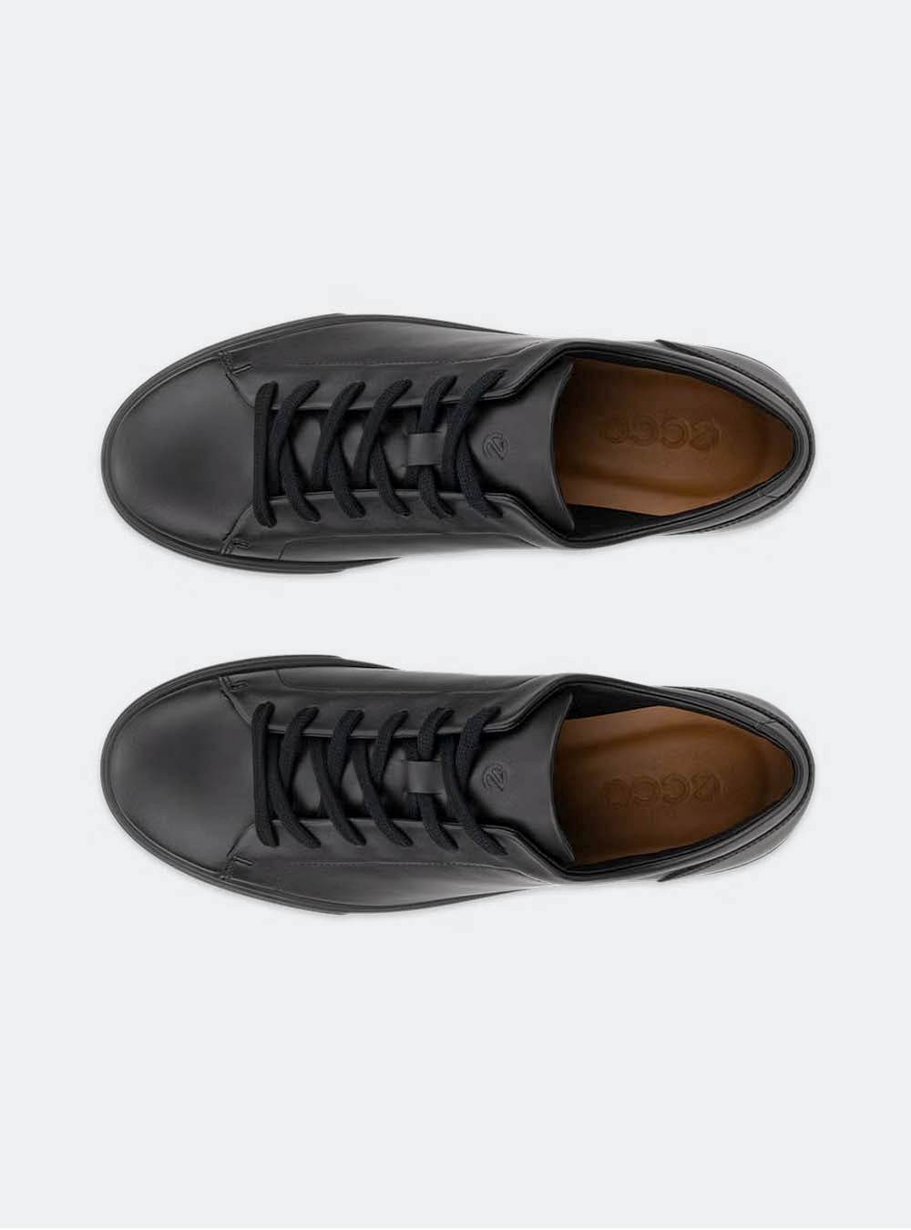 ECCO Soft 10 Men's Leather Sneaker - Black