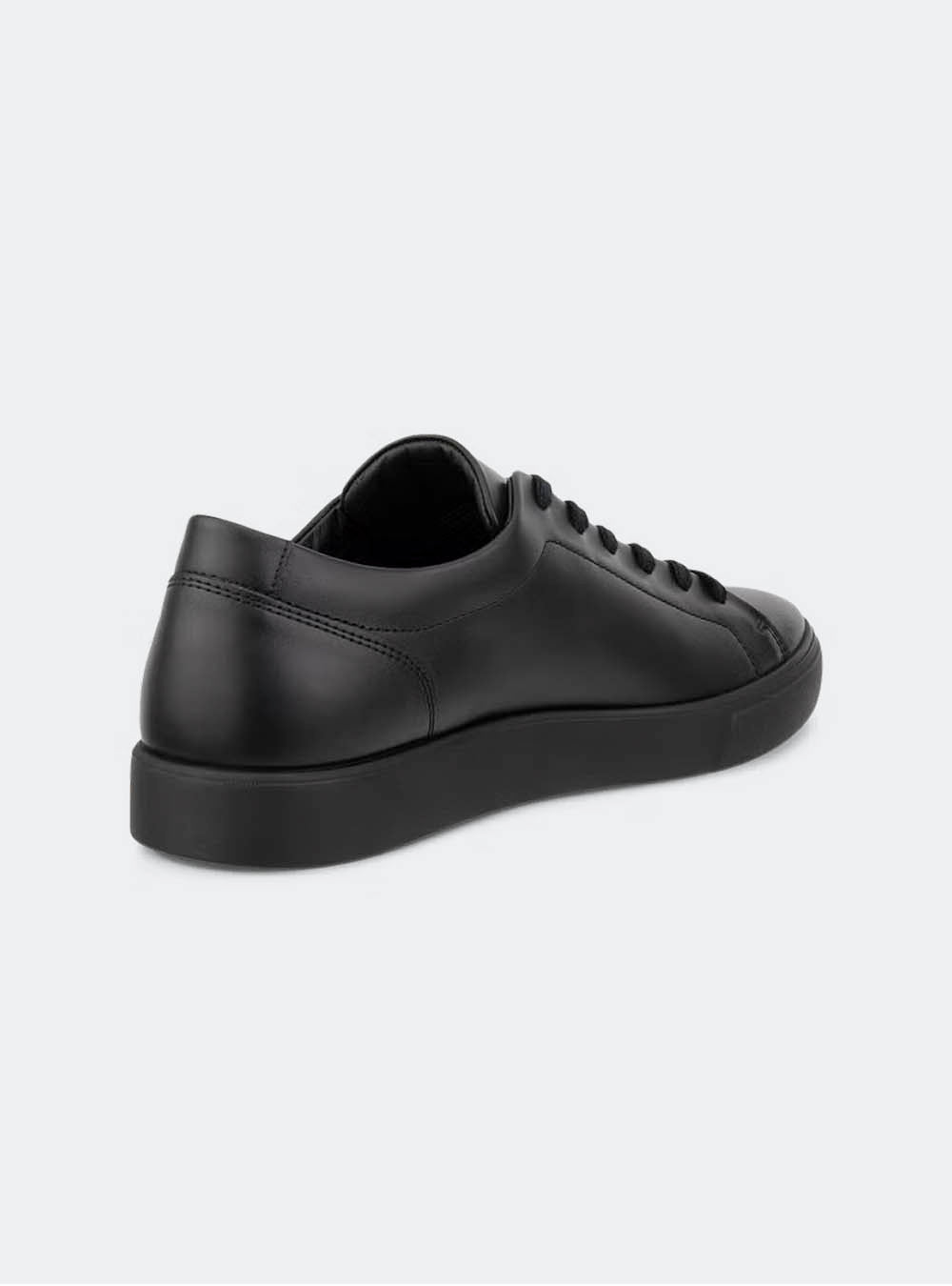 ECCO Soft 10 Men's Leather Sneaker - Black