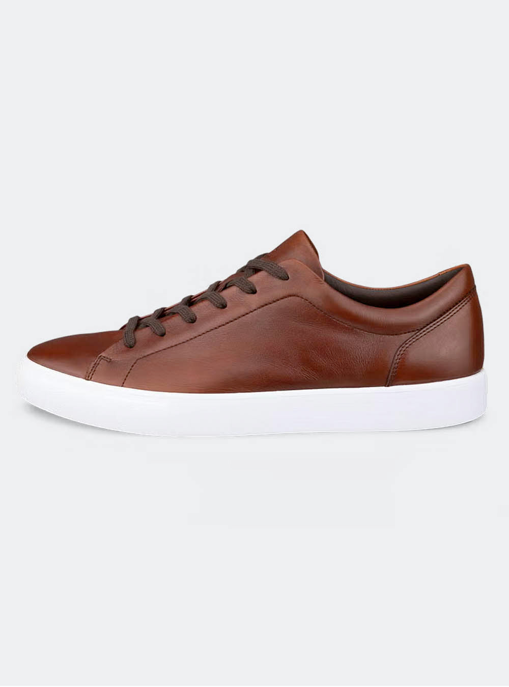ECCO Soft 10 Men's Leather Sneaker - Cognac
