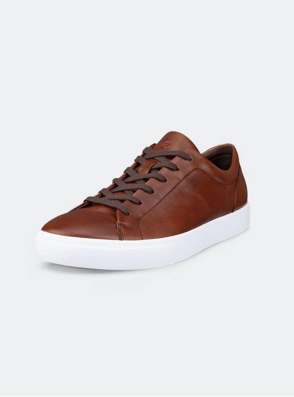 ECCO Soft 10 Men's Leather Sneaker - Cognac