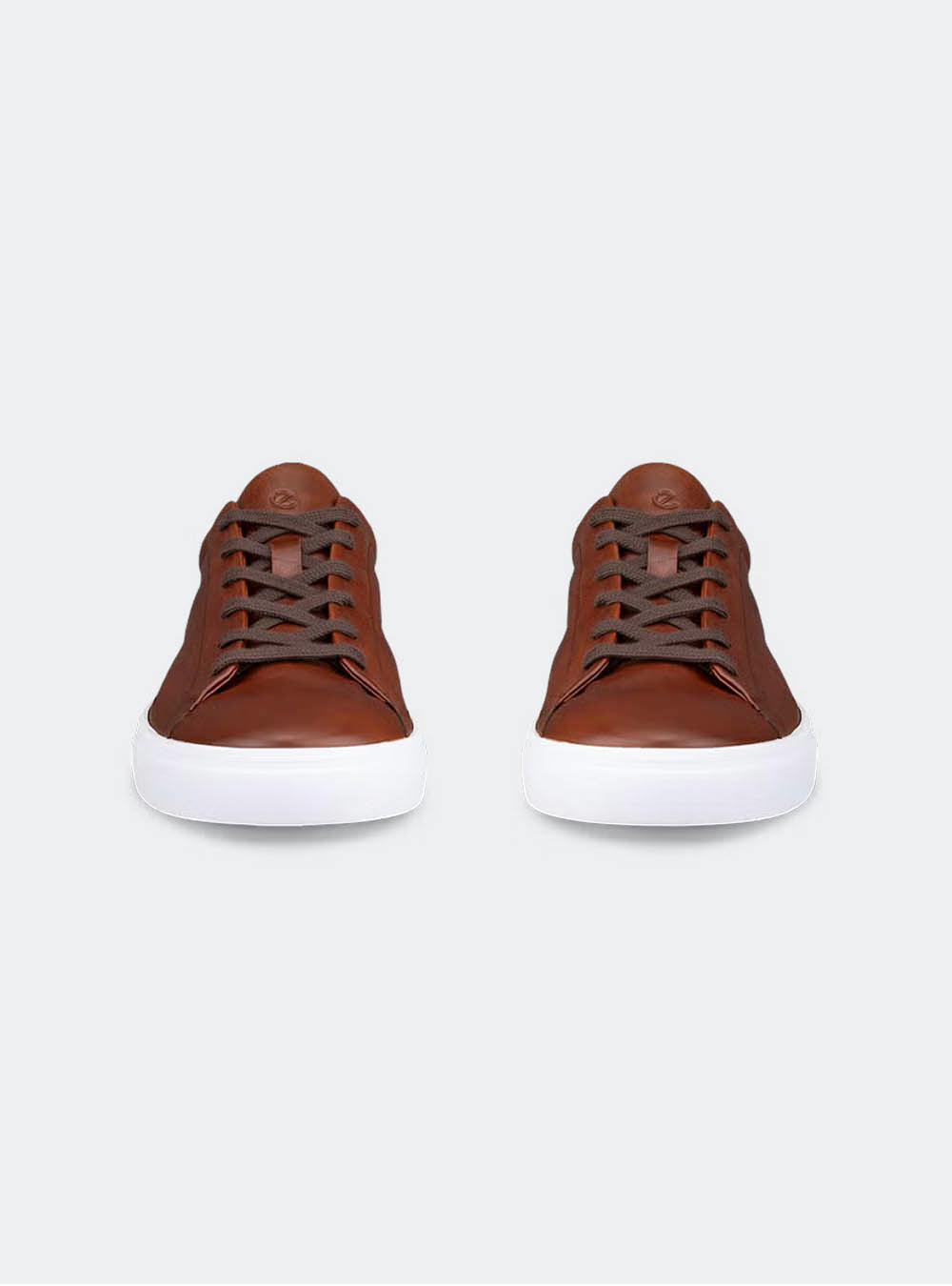 ECCO Soft 10 Men's Leather Sneaker - Cognac