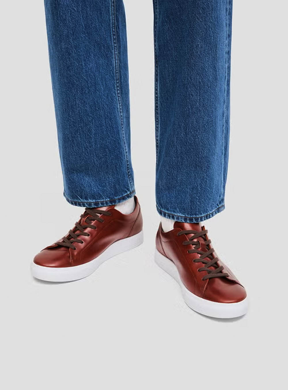 ECCO Soft 10 Men's Leather Sneaker - Cognac