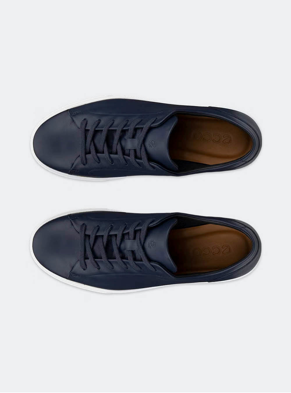 ECCO Soft 10 Men's Leather Sneaker - Navy