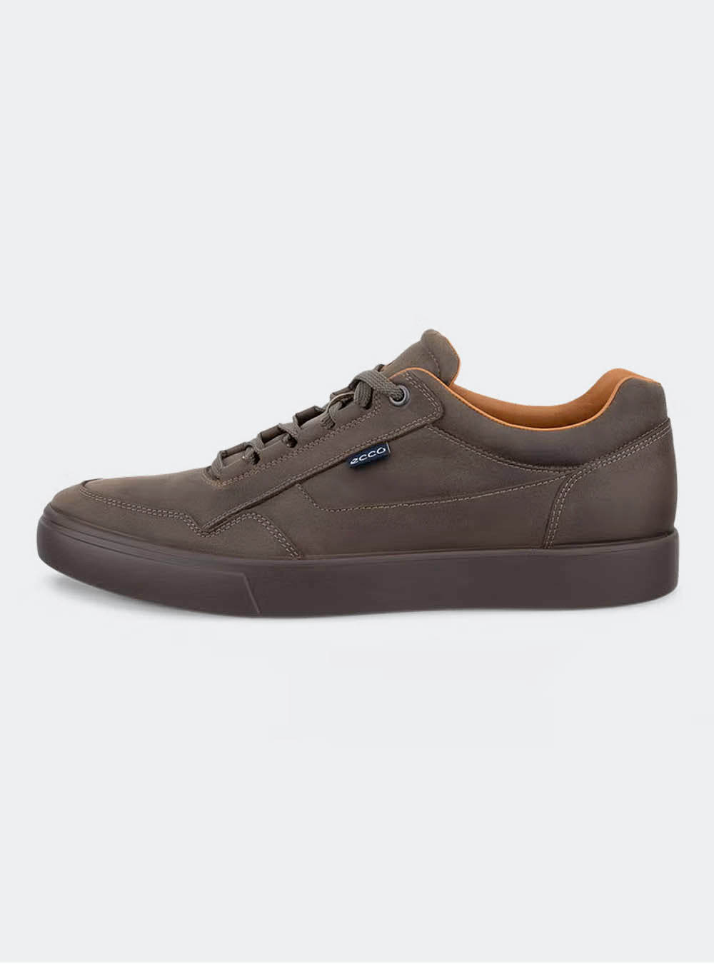 ECCO Soft 10 Men's Nubuck Sneaker - Clay