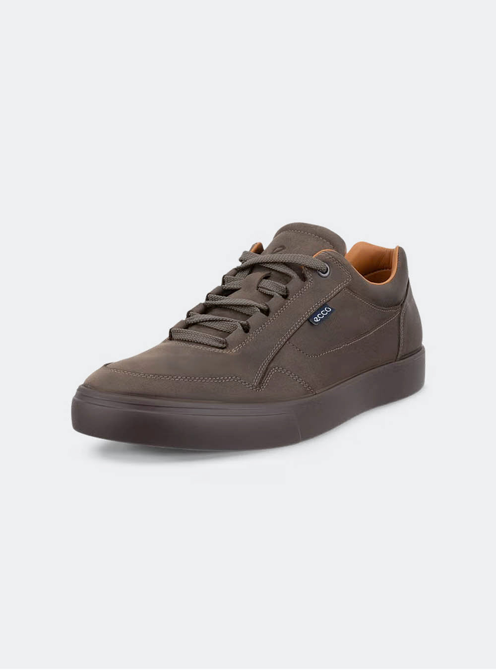 ECCO Soft 10 Men's Nubuck Sneaker - Clay
