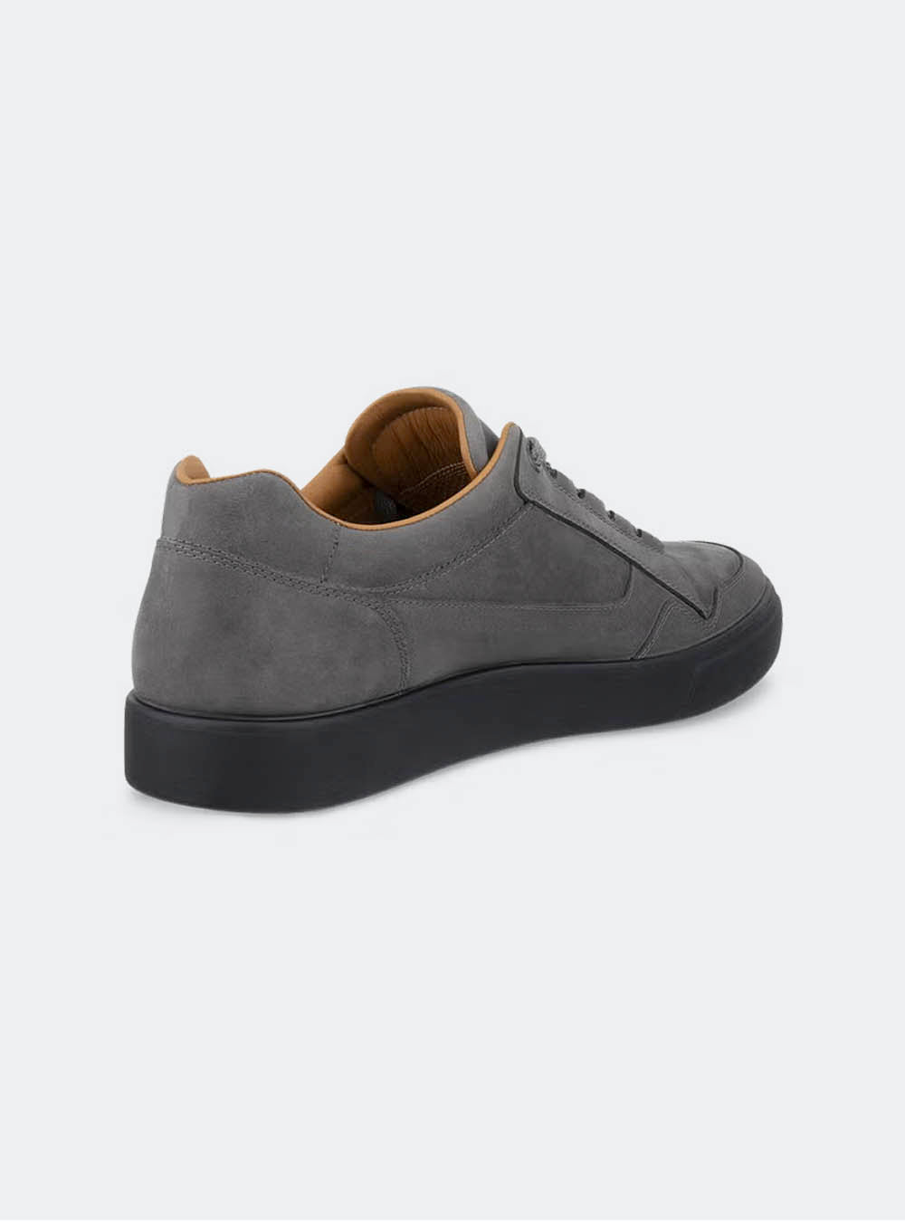 ECCO Soft 10 Men's Nubuck Sneaker - Steel
