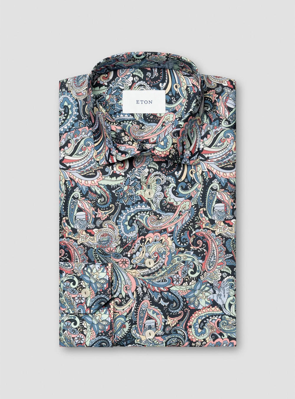 Eton Multi-Coloured Paisley Signature Twill Shirt