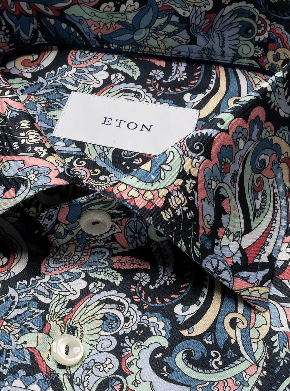 Eton Multi-Coloured Paisley Signature Twill Shirt