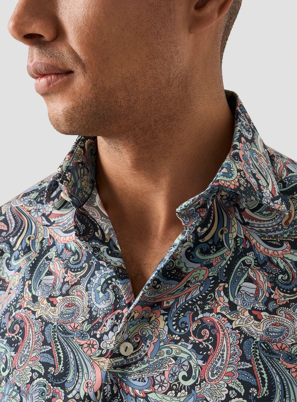 Eton Multi-Coloured Paisley Signature Twill Shirt