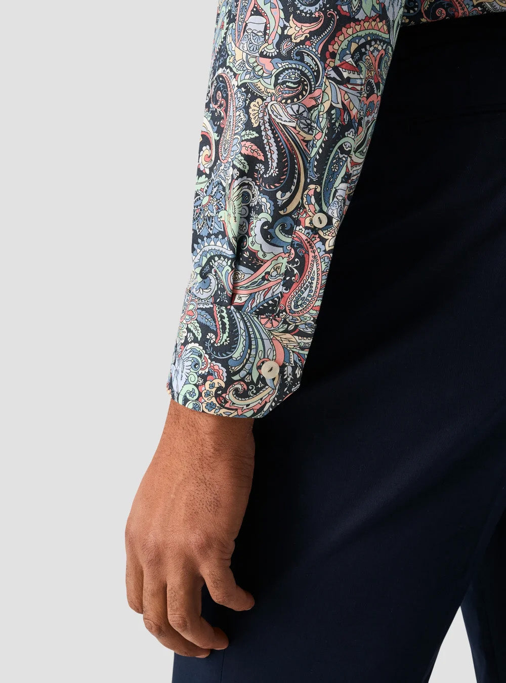 Eton Multi-Coloured Paisley Signature Twill Shirt