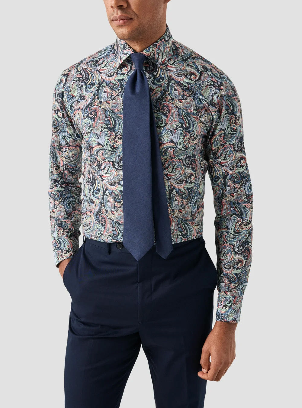 Eton Multi-Coloured Paisley Signature Twill Shirt