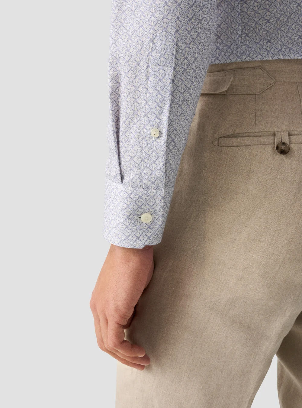 Eton Pink Geometric Signature Twill Shirt