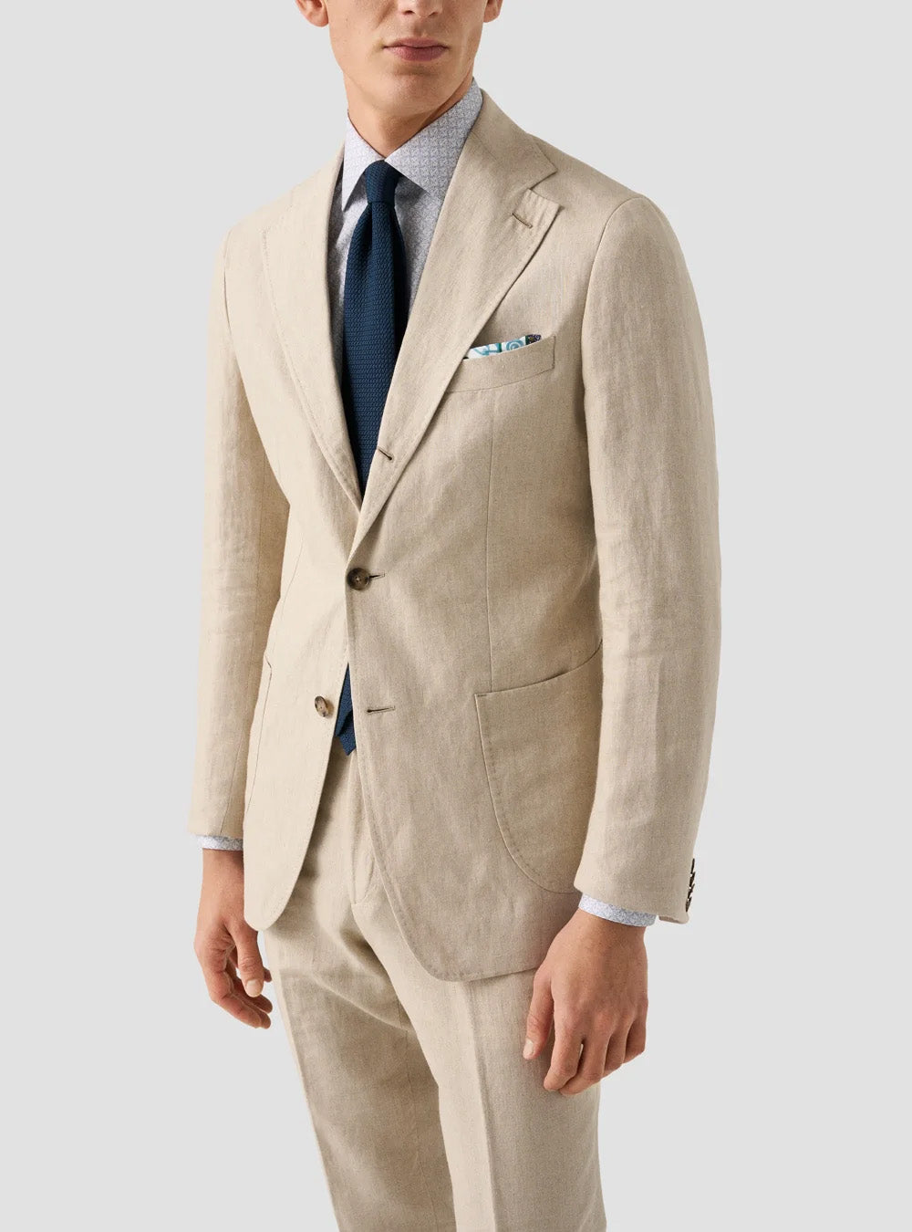 Eton Pink Geometric Signature Twill Shirt