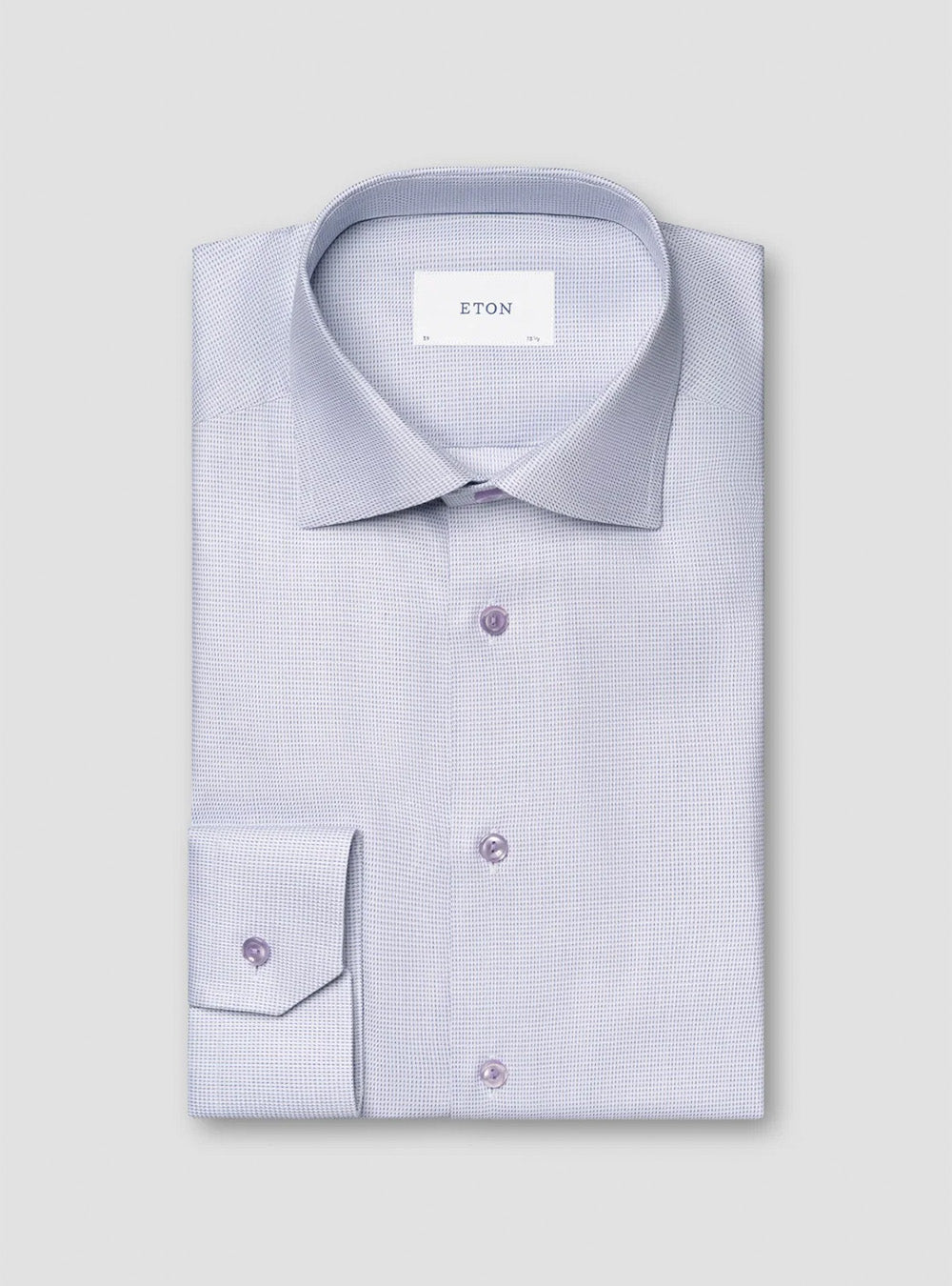 Eton Pink Semi Solid Dobby Shirt