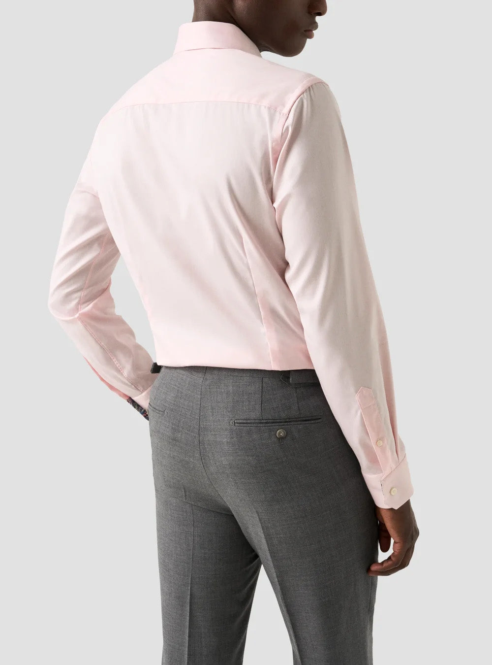 Eton Red Signature Twill Paisley Effect Shirt