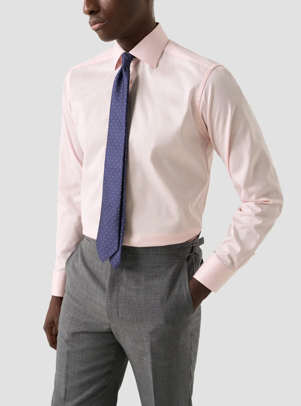 Eton Red Signature Twill Paisley Effect Shirt