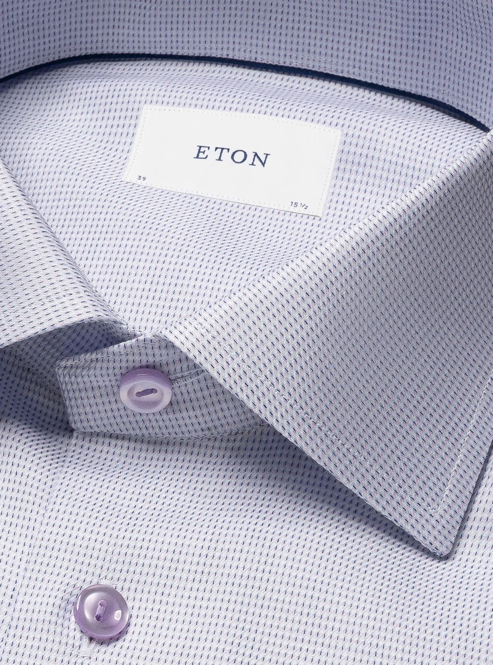 Eton Pink Semi Solid Dobby Shirt