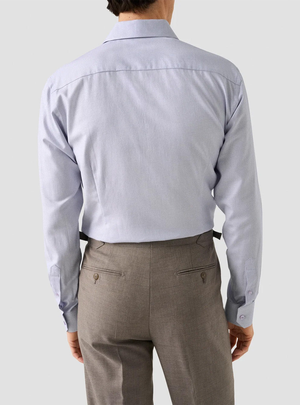 Eton Pink Semi Solid Dobby Shirt