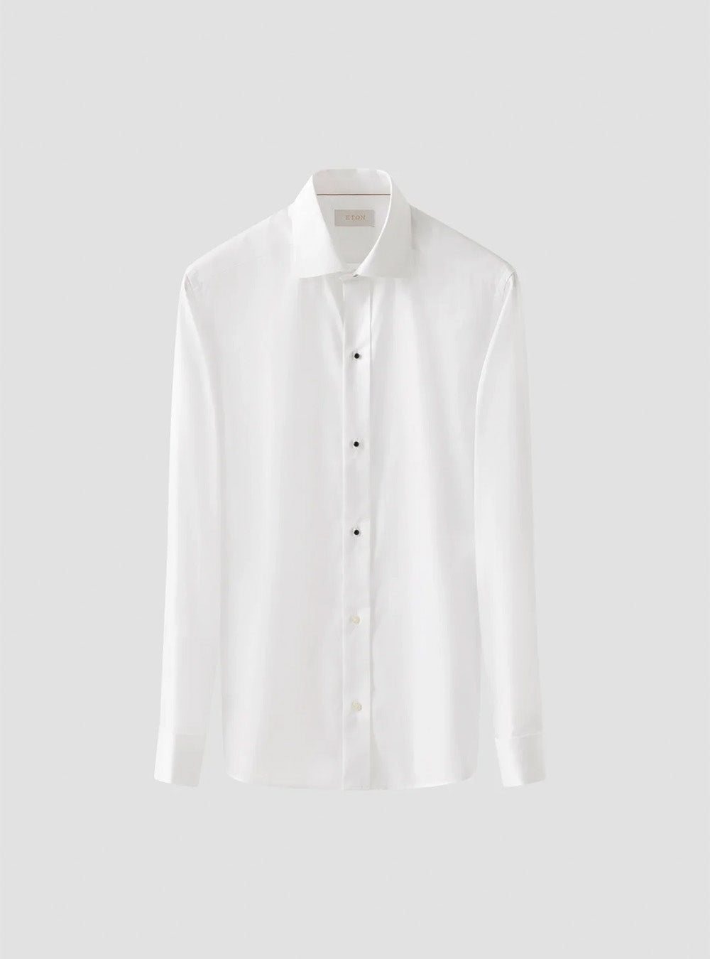 Eton White Solid Elevated Twill Shirt