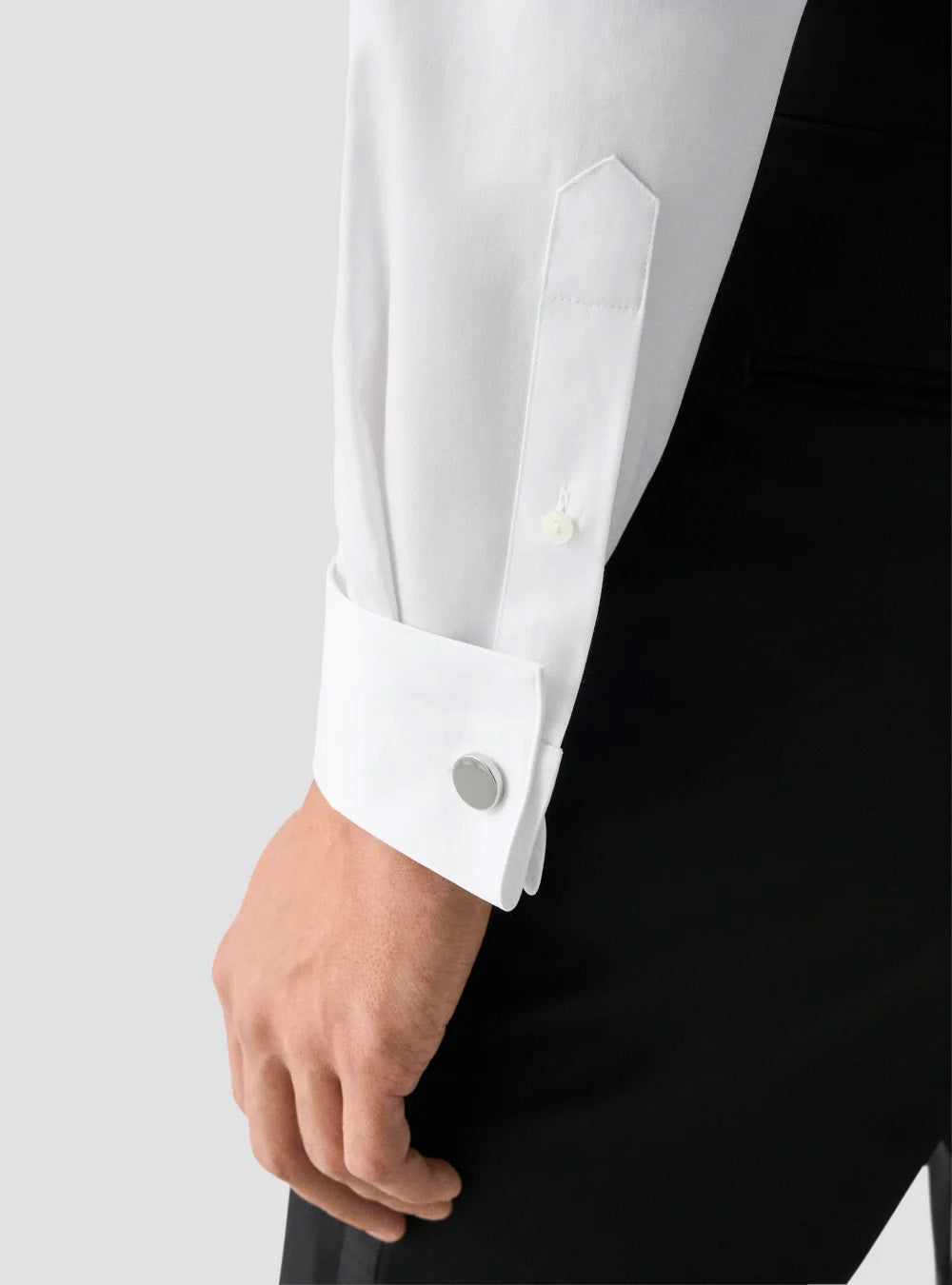 Eton White Solid Elevated Twill Shirt