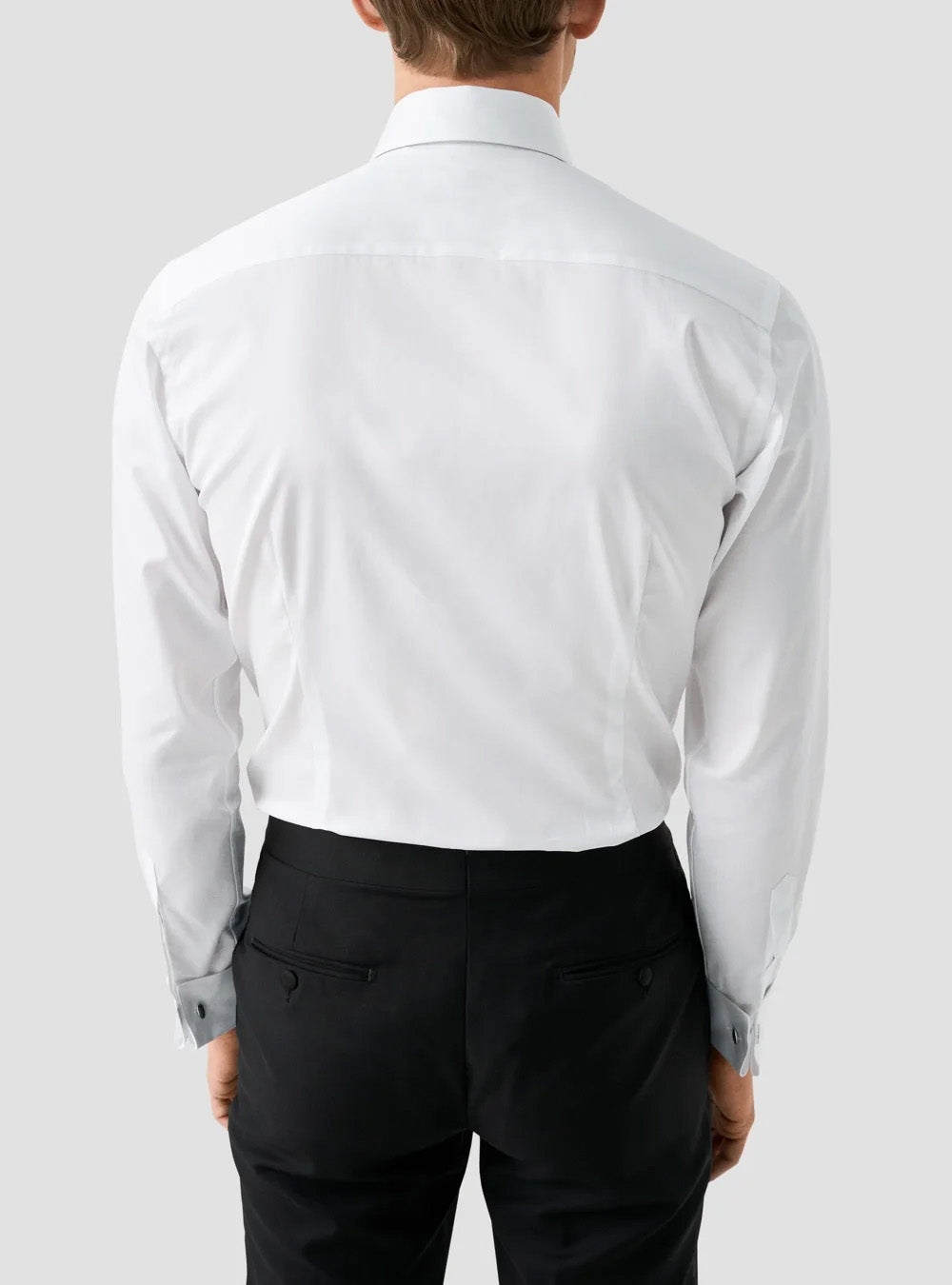 Eton White Solid Elevated Twill Shirt