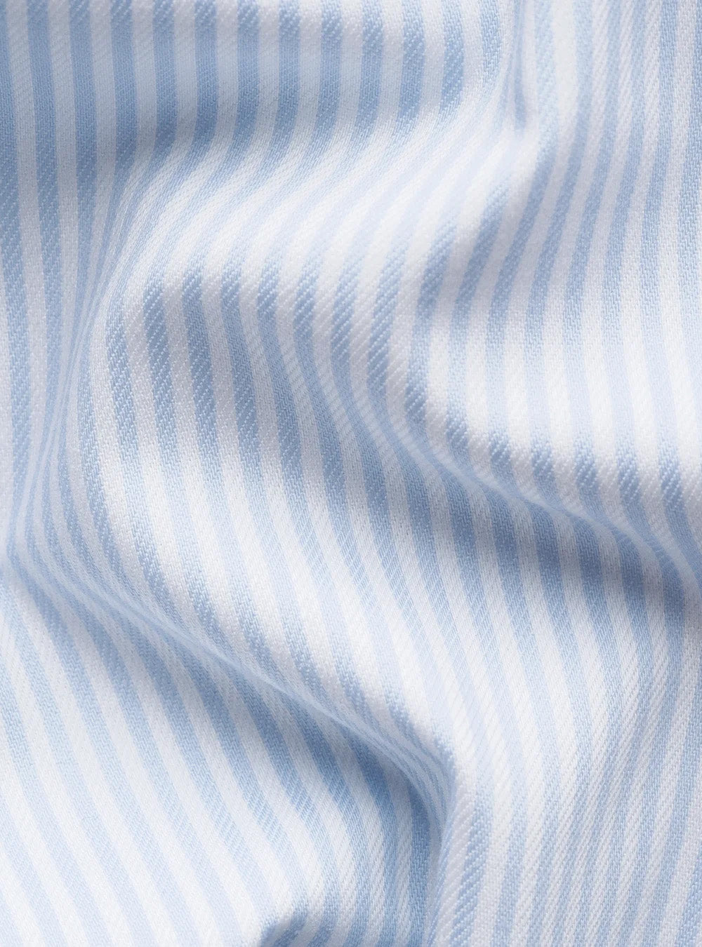 Eton Light Blue Striped Cotton TENCEL™  Lyocell Shirt