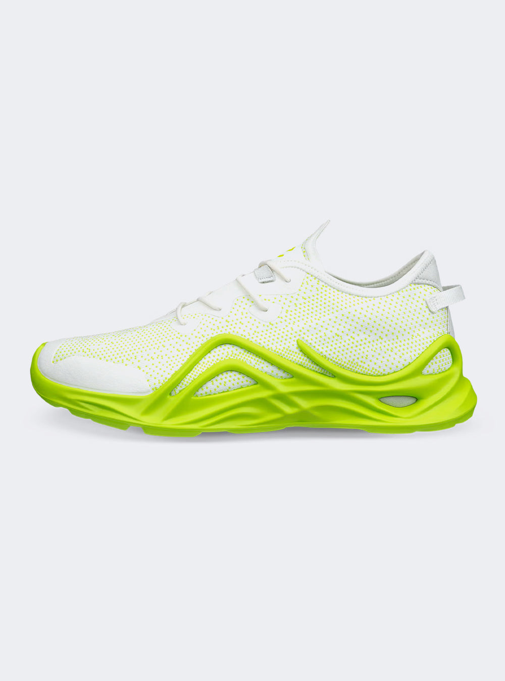 ECCO BIOM Infinite Men's Textile Sneaker - White/Lime