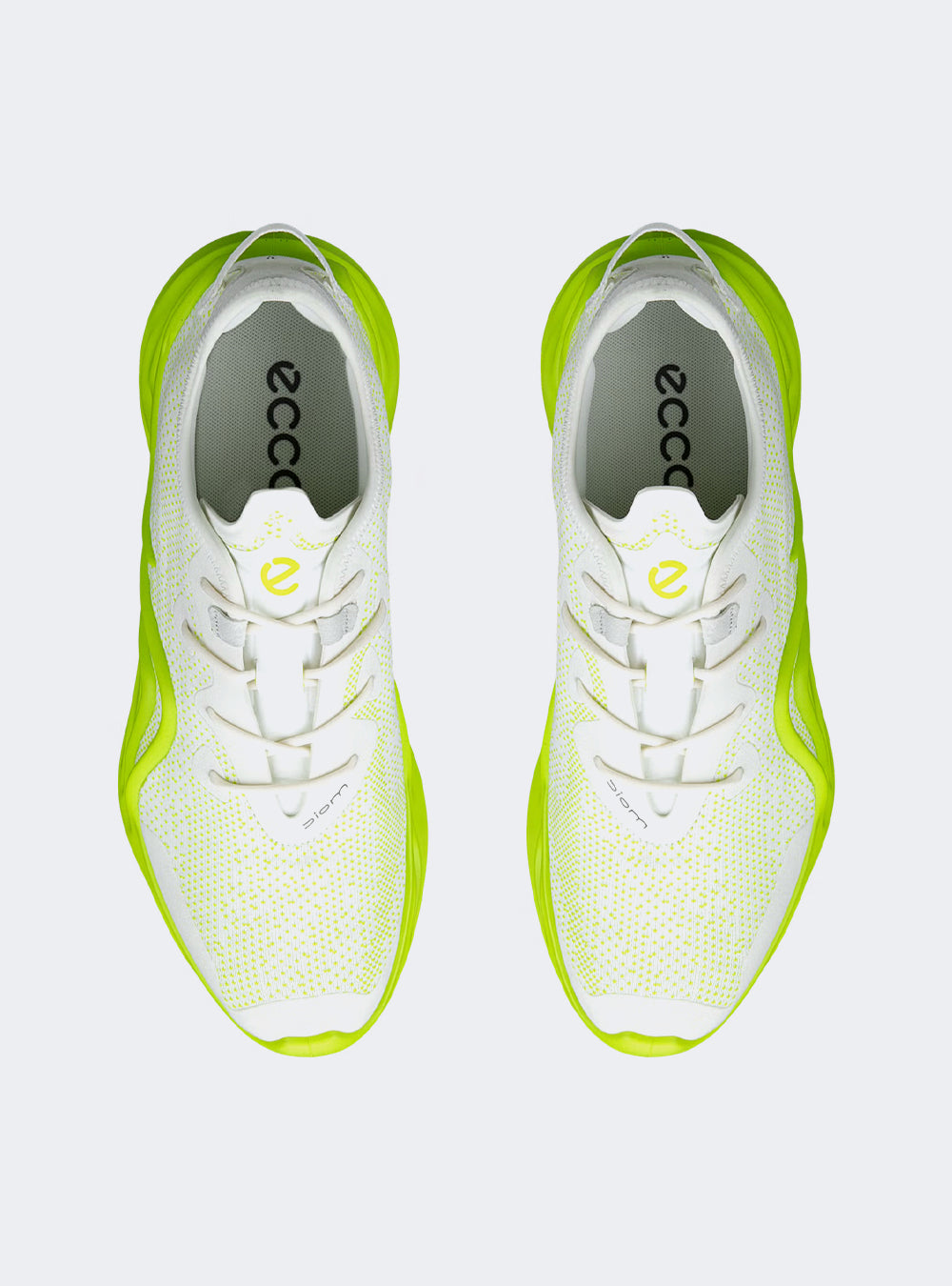 ECCO BIOM Infinite Men's Textile Sneaker - White/Lime