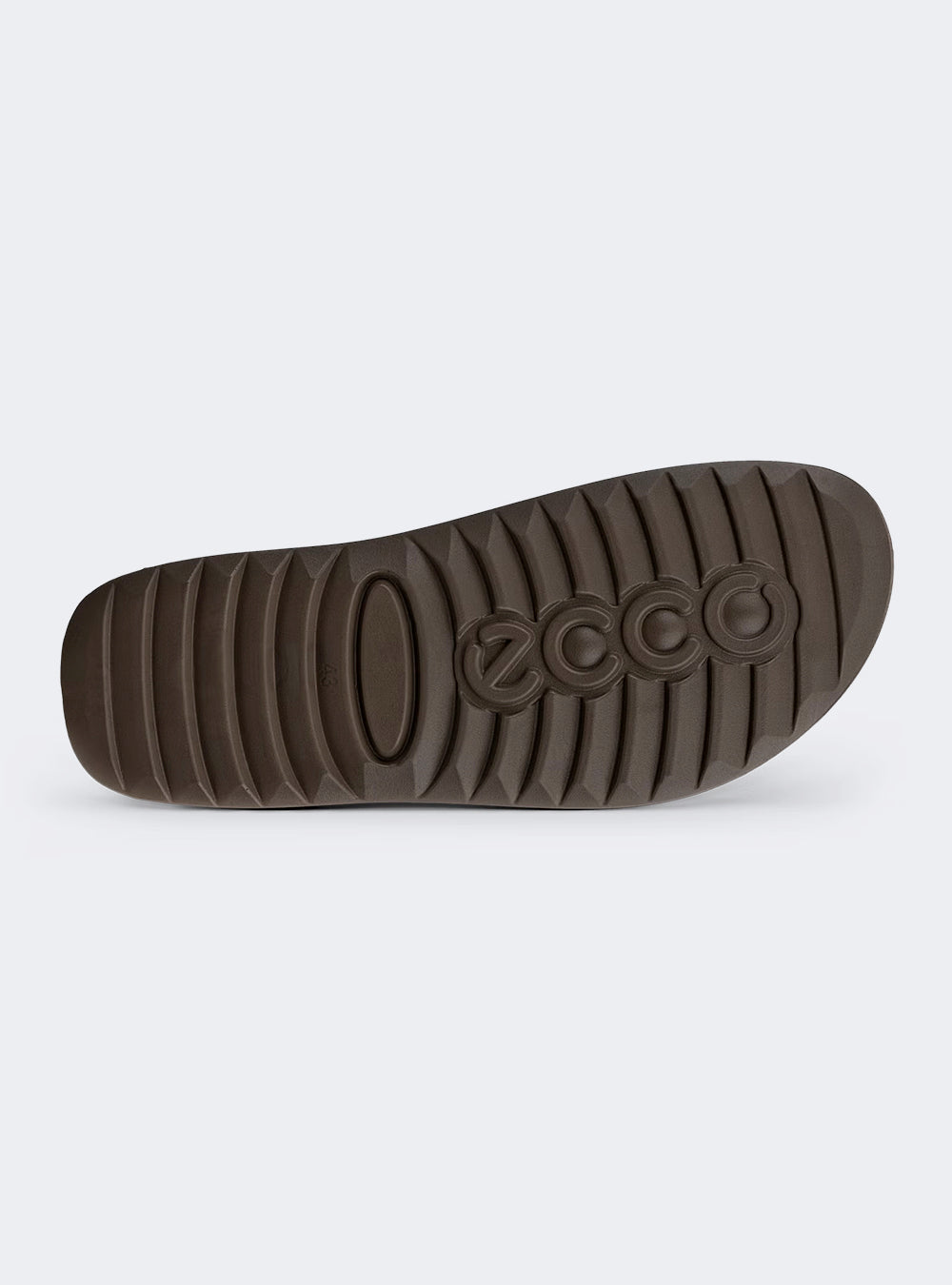 ECCO Cozmo Men's Leather Two Strap Sandal - Nutmeg