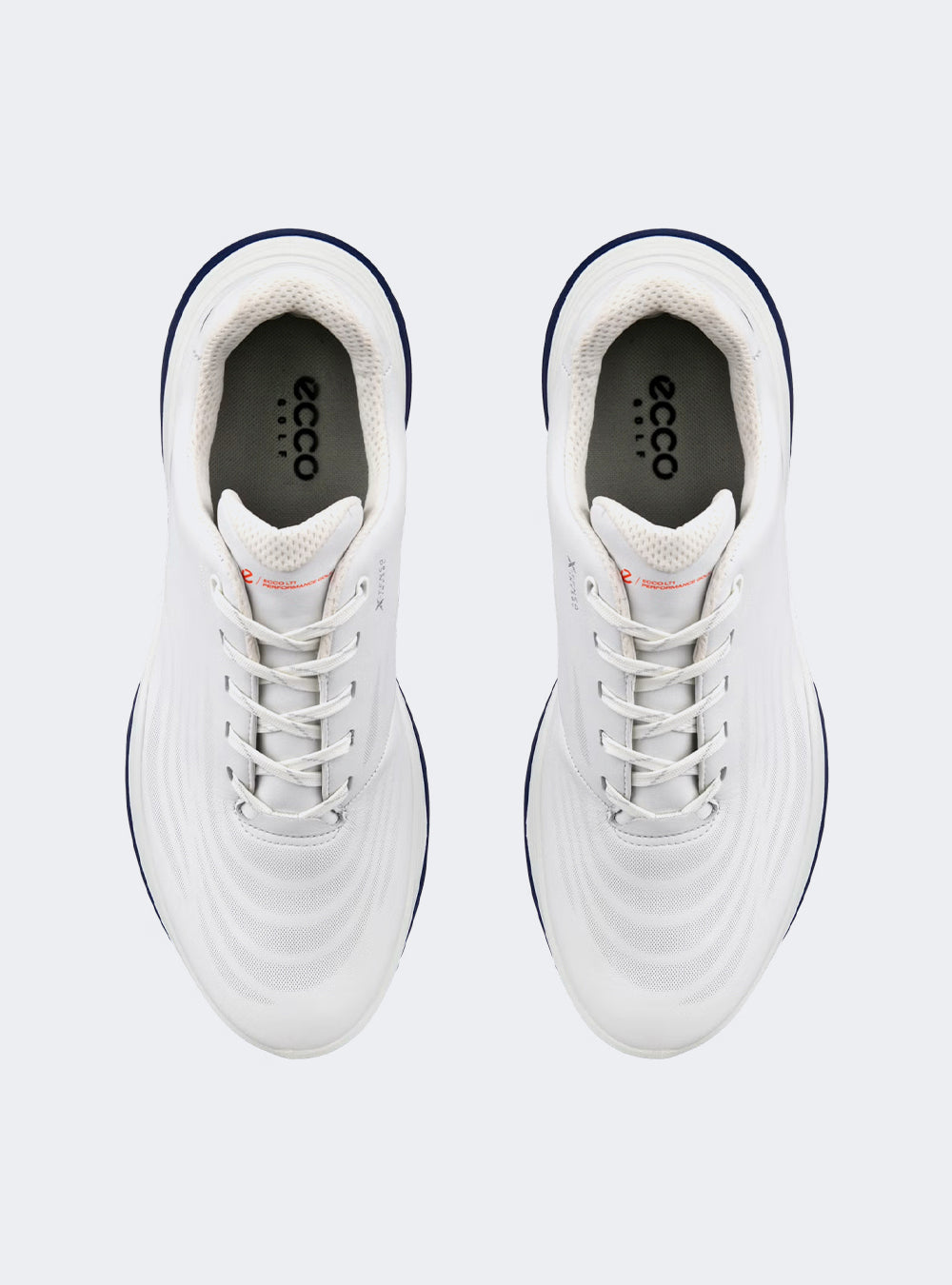ECCO Golf LT1 Men's Leather Waterproof Golf Shoe - White