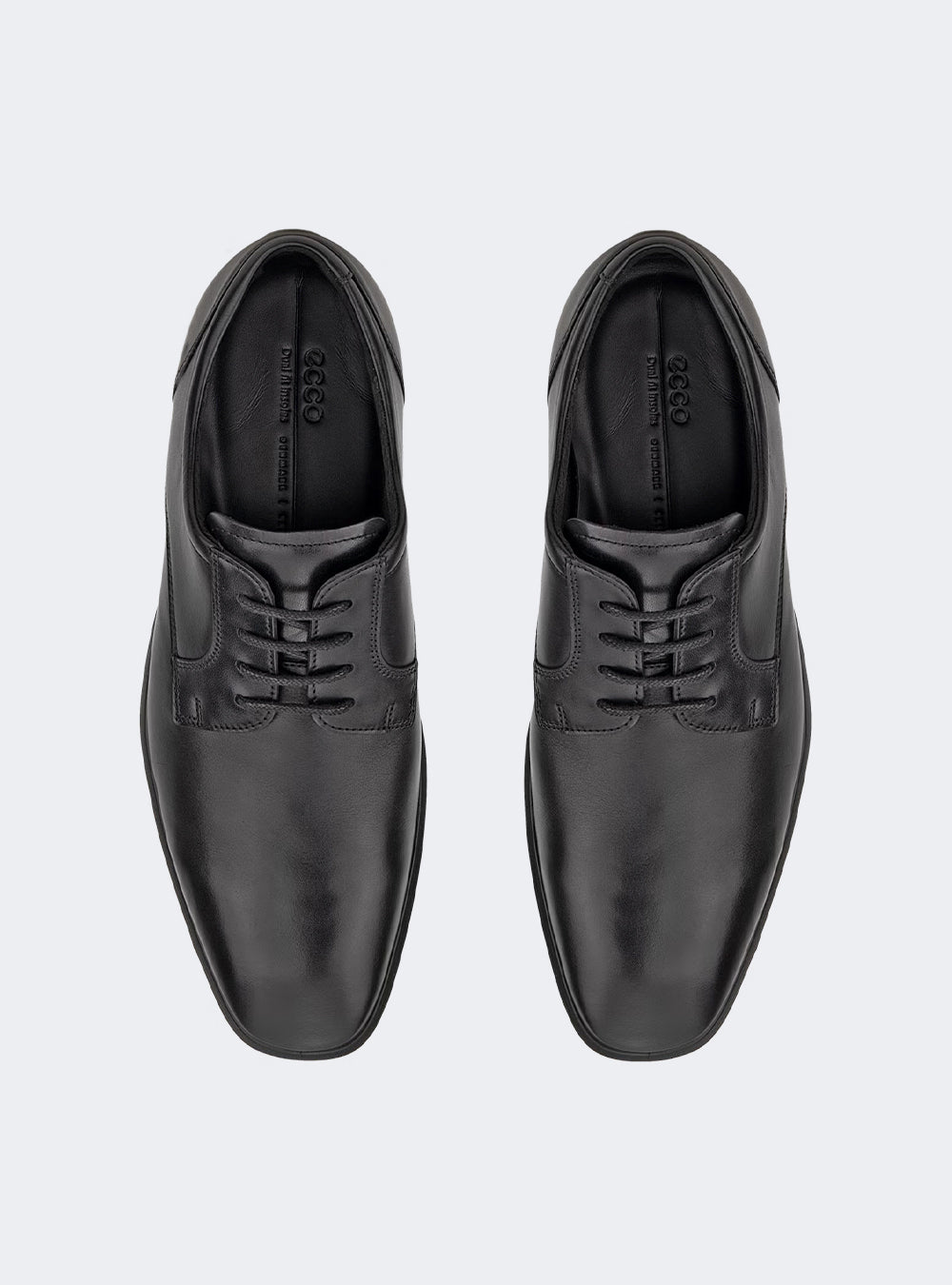 ECCO Metropole Milan Men's Leather Derby Shoe - Black
