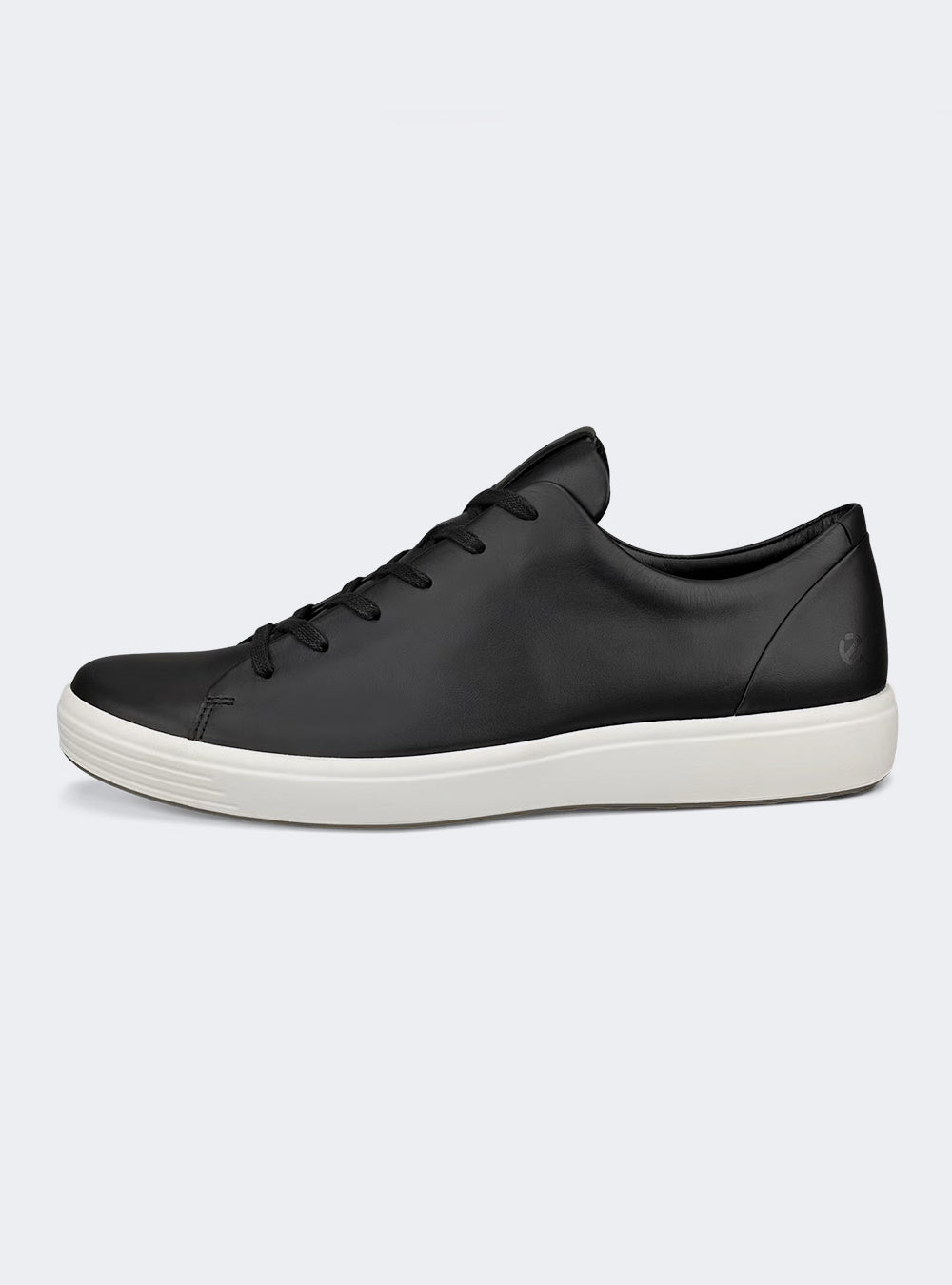 ECCO Soft 7 Men's Leather Lace-Up Shoe - Black
