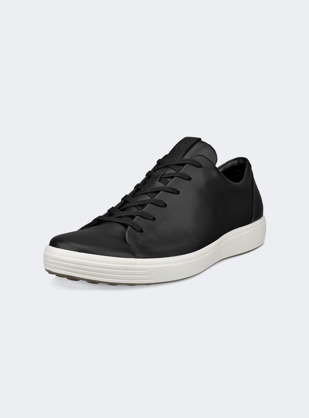 ECCO Soft 7 Men's Leather Lace-Up Shoe - Black