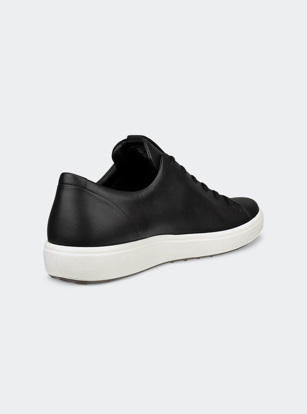 ECCO Soft 7 Men's Leather Lace-Up Shoe - Black