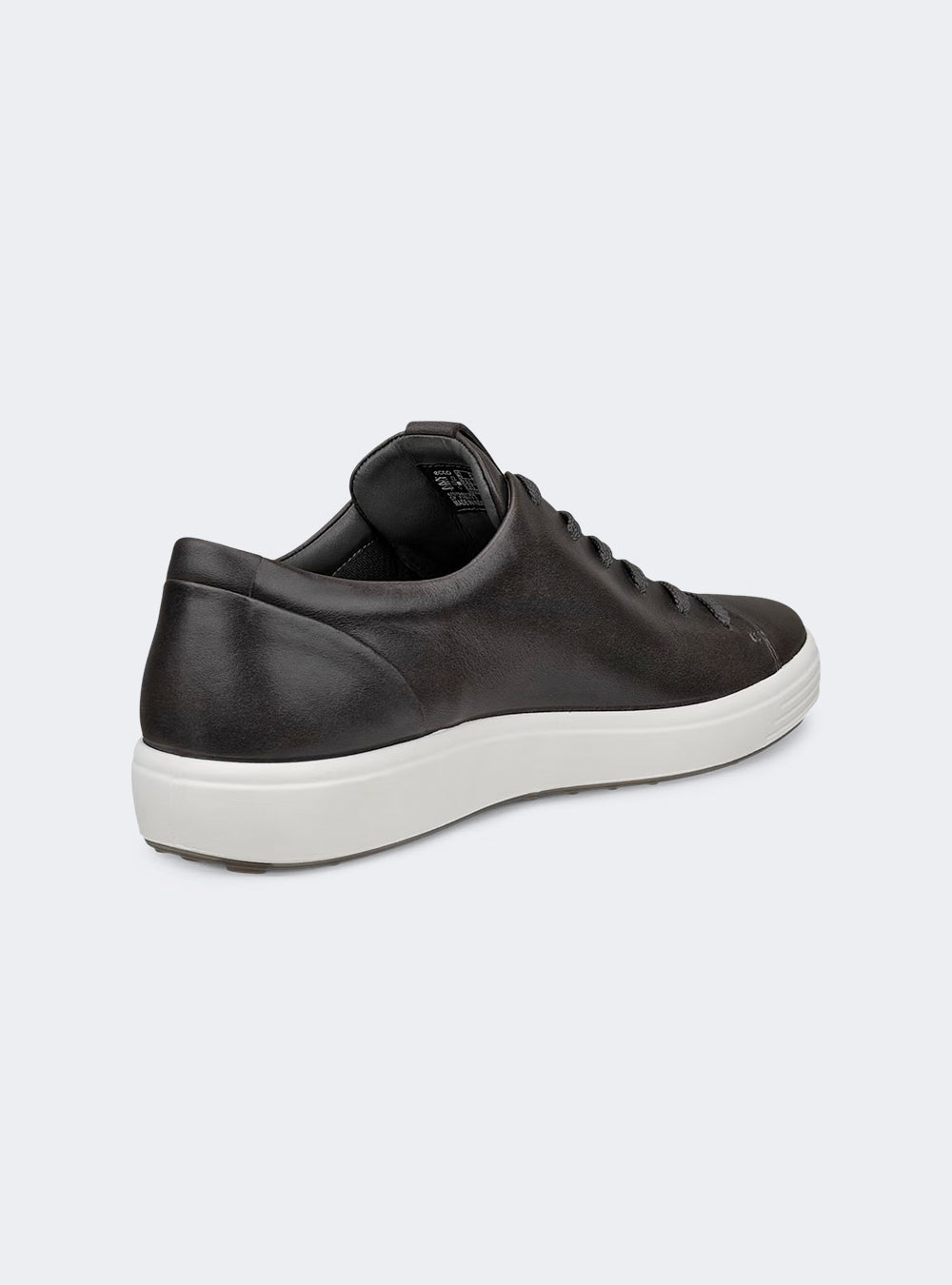 ECCO Soft 7 Men's Leather Lace-Up Shoe - Magnet