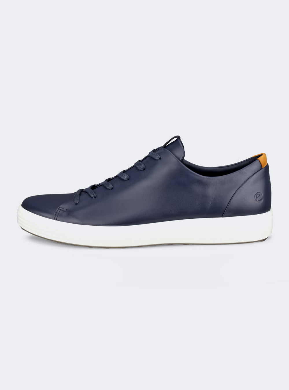 ECCO Soft 7 Men's Leather Lace-Up Shoe - Marine