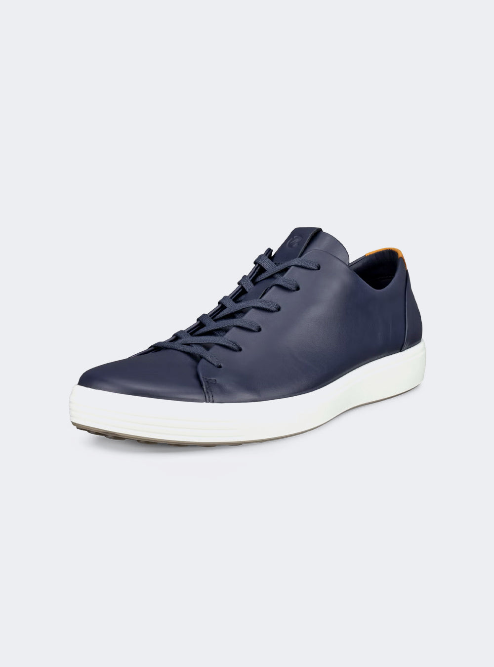 ECCO Soft 7 Men's Leather Lace-Up Shoe - Marine