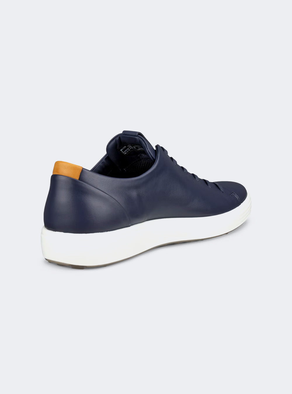 ECCO Soft 7 Men's Leather Lace-Up Shoe - Marine