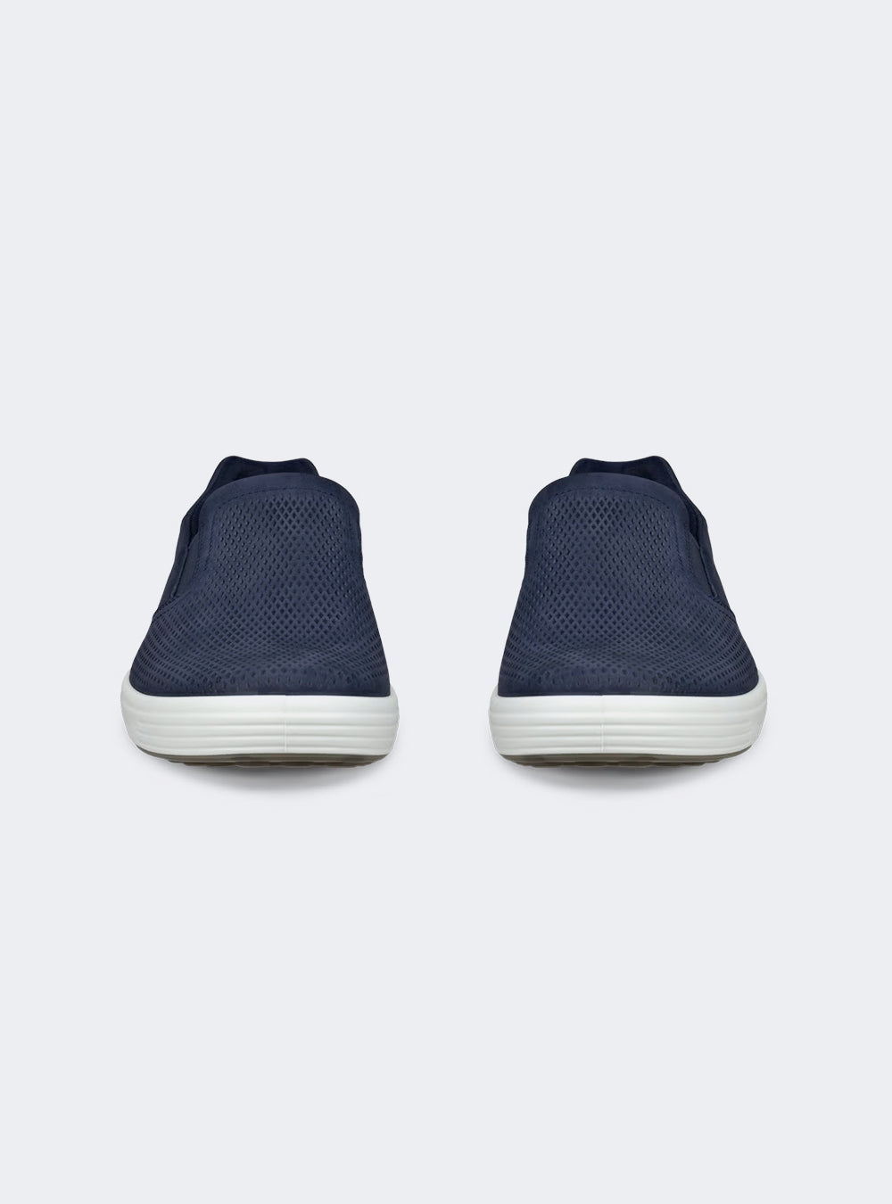 ECCO Soft 7 Men's Nubuck Slip-In Shoe - Marine