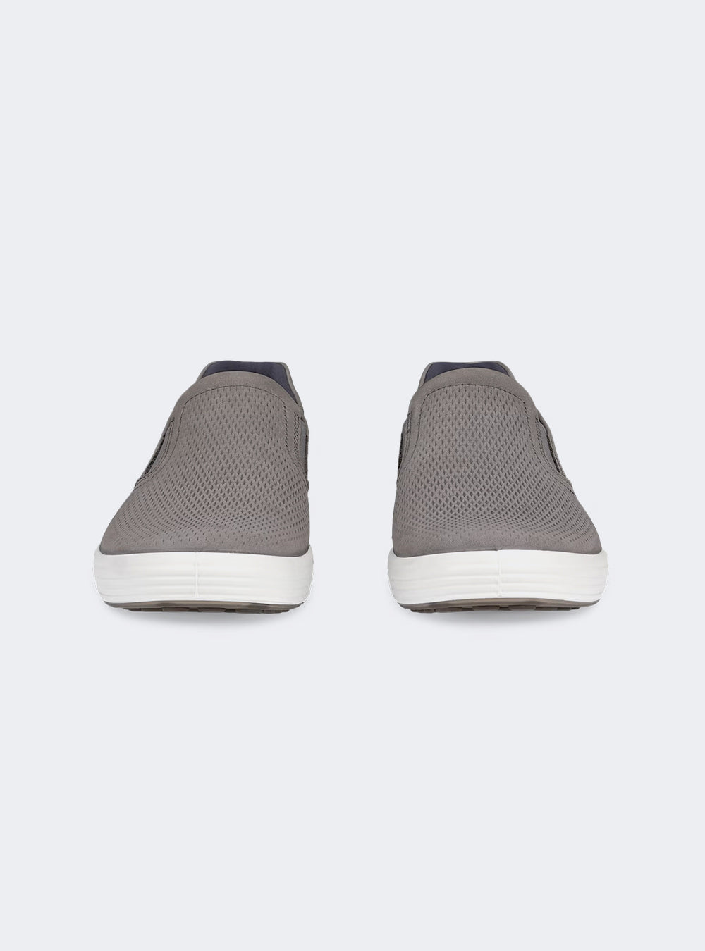 ECCO Soft 7 Men's Nubuck Slip-In Shoe - Steel
