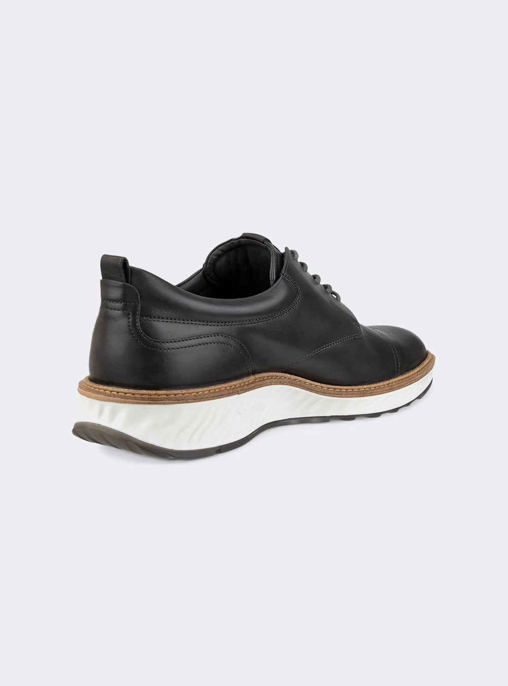 ECCO St.1 Hybrid Men's Leather Toe-Cap Derby Shoe - Titanium
