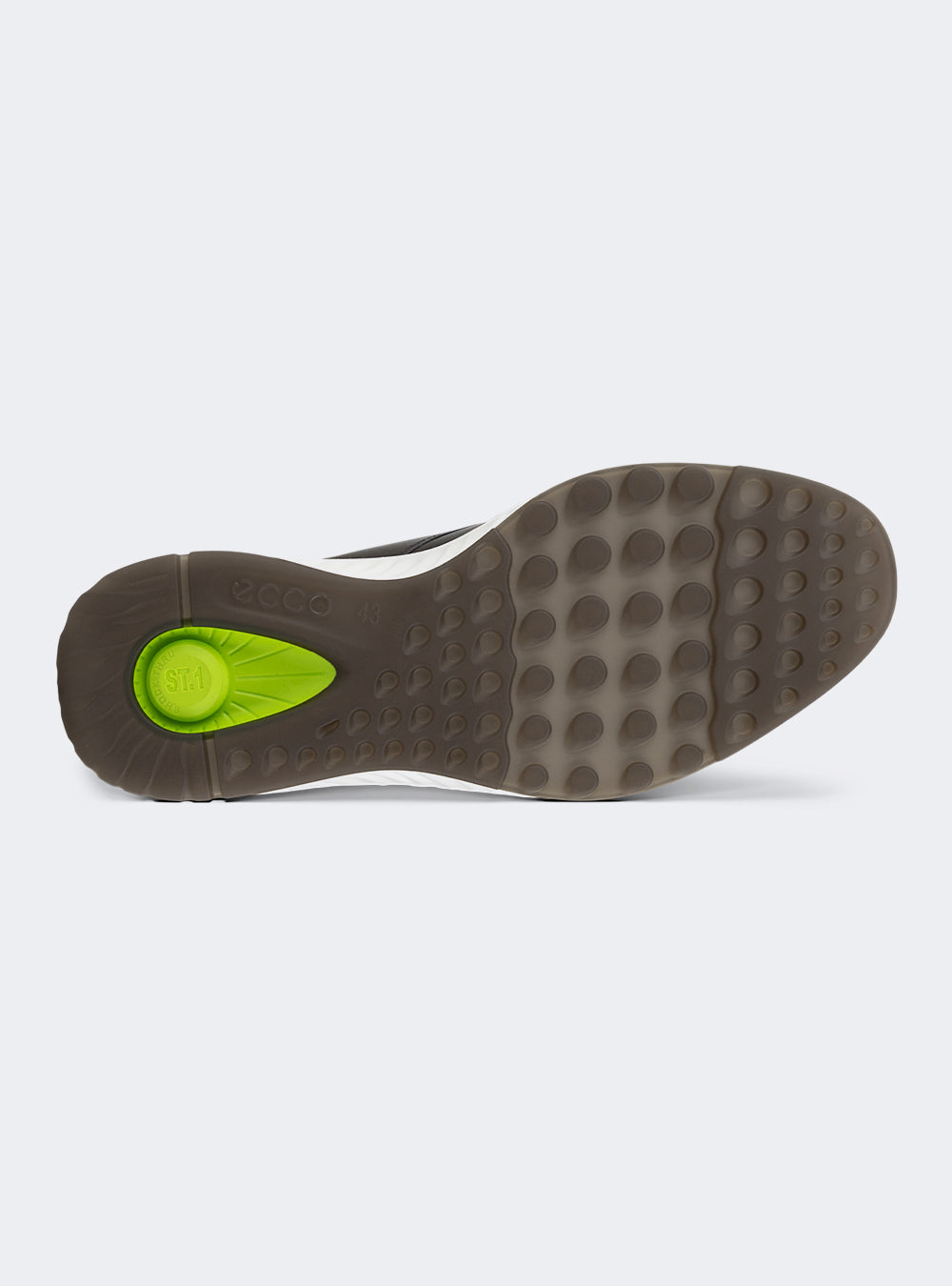 ECCO St.1 Hybrid Men's Leather Toe-Cap Derby Shoe - Titanium
