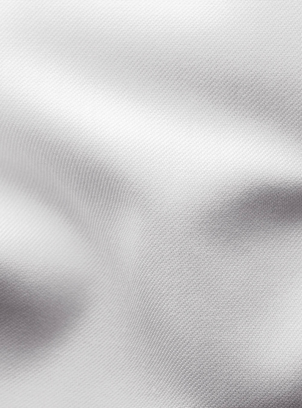 Eton White Solid Signature Twill Shirt with Blue Buttons