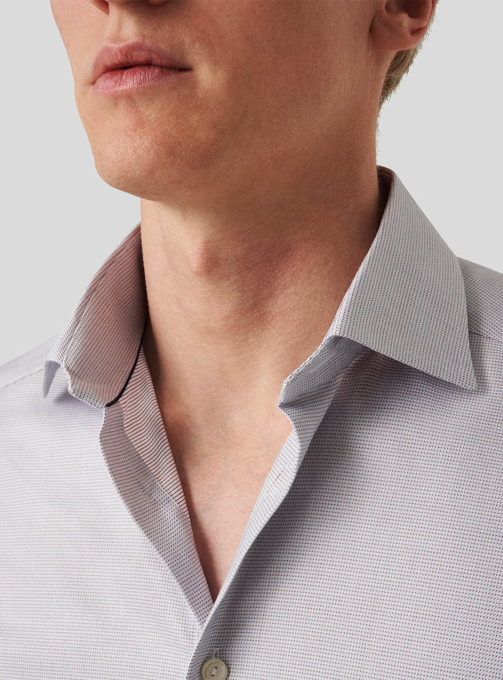 Eton Beige Semi Solid Cotton TENCEL™ Lyocell Shirt