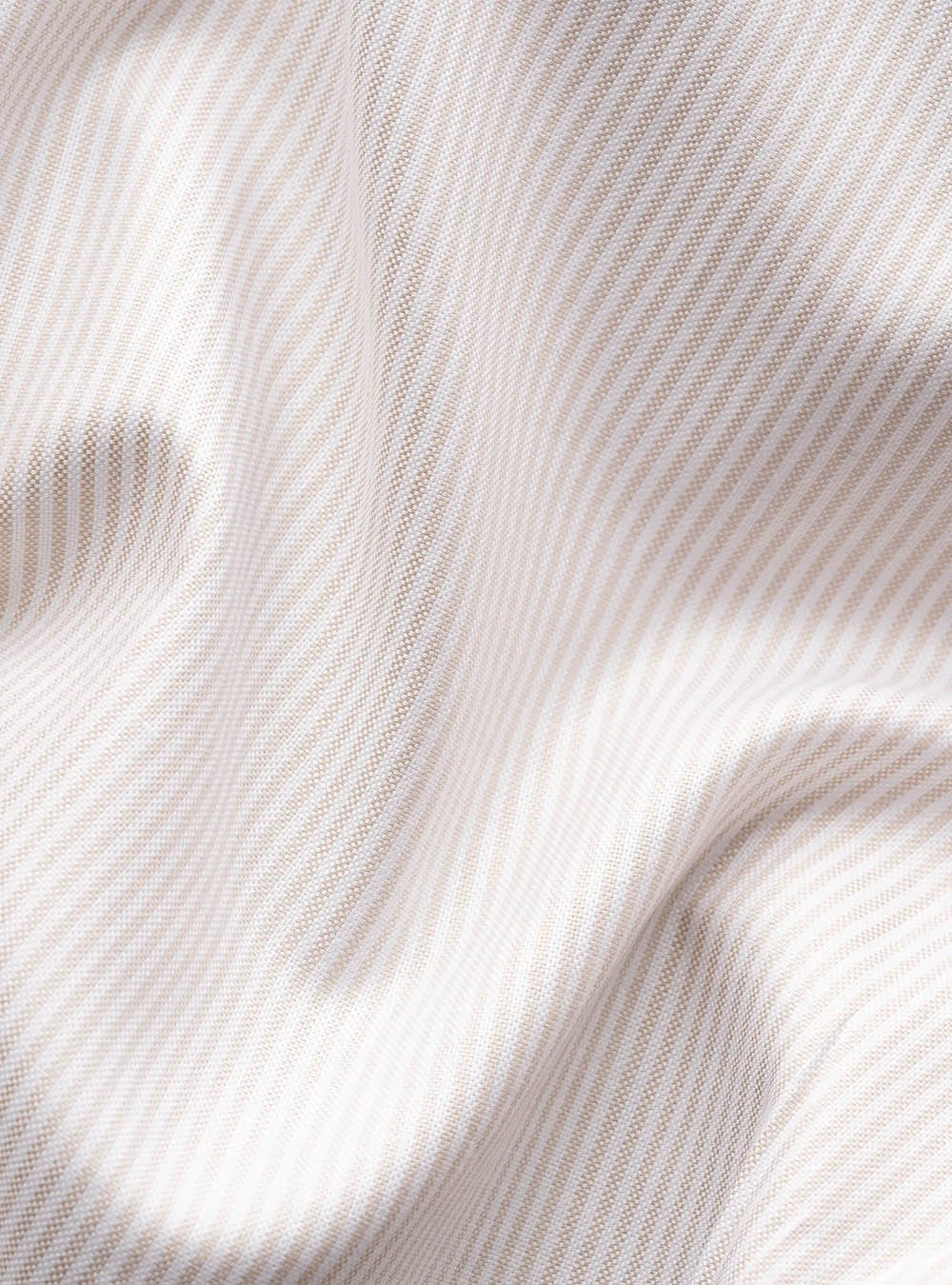 Eton Beige Striped Signature Oxford Shirt