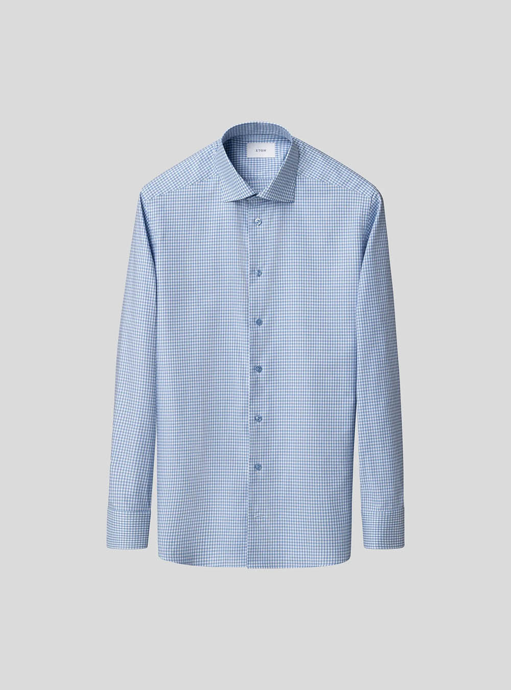 Eton Blue Check Cotton TENCEL™ Lyocell Shirt