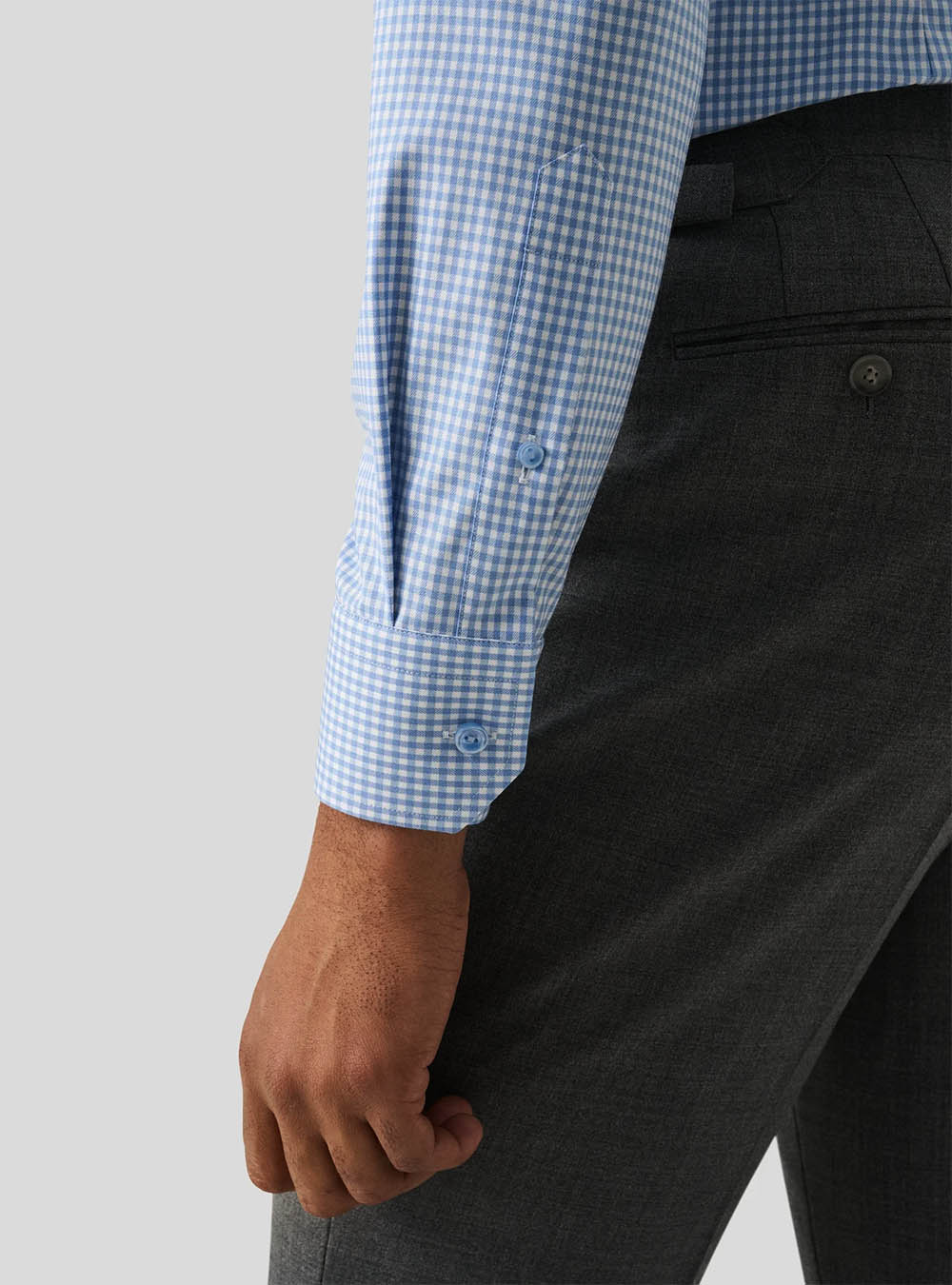 Eton Blue Check Cotton TENCEL™ Lyocell Shirt